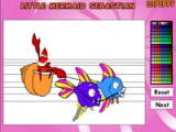 Little Mermaid Sebastian Online Coloring Game