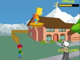 flash игра Bart Simpsons zombie