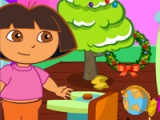 Dora. Christmas room clean