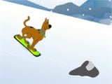 flash игра Scooby Doo Snowboarding