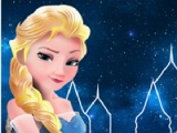 Elsa builds the frozen castle